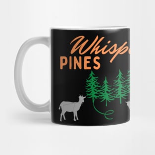 Whispering Pines Working Ranch with Goats Orange gray Mug